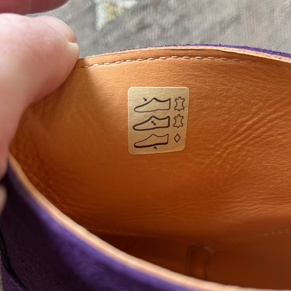 Purple suede Swedish Hasbeens booties 38 8 - Picture 6 of 9